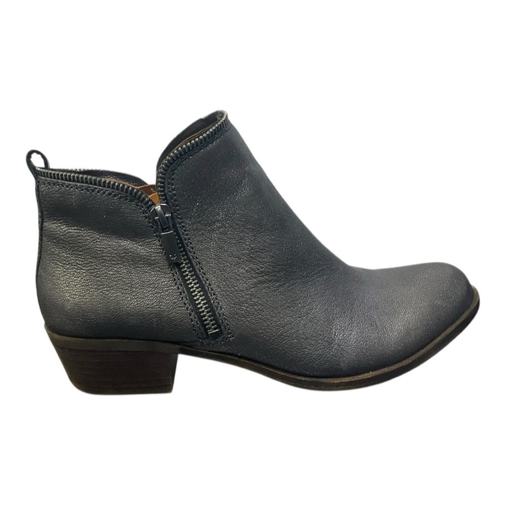 ✨ Lucky Brand Silver Leather Ankle Boots | Size‎ 10 ✨